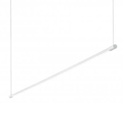 PERDE HL, LED 17W Závěsné svítidlo, těleso kov, povrch bílá, difuzor plast opál, LED 17W, teplá 3000K, 1500lm, 230V, IP20, tř.2, rozměry 1460x20x20mm, závěsné lanko l=2120mm, lze zkrátit.