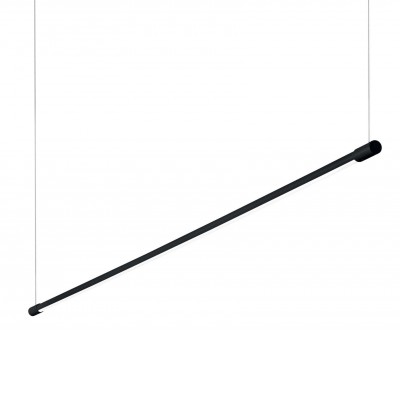 PERDE HL, LED 17W Závěsné svítidlo, těleso kov, povrch bílá/černá, difuzor plast opál, LED 17W, teplá 3000K, 1500lm, 230V, IP20, tř.2, rozměry 1460x20x20mm, závěsné lanko l=2120mm, lze zkrátit.