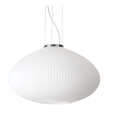 RAIONE HL 1x60W E27 Závěsné svítidlo, základna kov, povrch chrom/mosaz, difuzor sklo opál, pro žárovku 1x60W, E27, 230V, IP20, tř.2, rozměry dle typu.