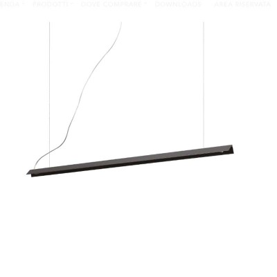 REDIO 20W Závěsné svítidlo, základna kov, povrch bílá/černá, difuzor plast opál, LED 20W, 1700lm, teplá 3000K, 230V, IP20, tř.2, rozměry 1100mmx30x34mm, vč. závěs. lanka l=2000mm, lze zkrátit.