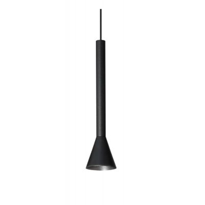 RENUNTIO HL 7W Závěsné svítidlo, lustr, těleso kov, povrch černá/nikl/mosaz, LED 7W, 500lm, teplá 3000K, 230V, IP20, tř.2, rozměry d=60mm, h=255mm, vč závěs kabelu l=2430mm, lze zkr.
