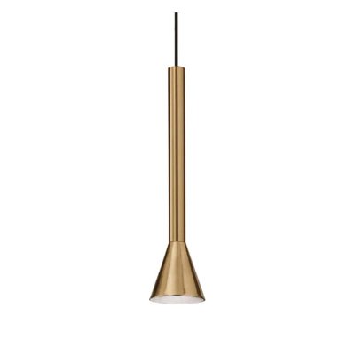 RENUNTIO HL 7W Závěsné svítidlo, lustr, těleso kov, povrch mosaz, LED 7W, 500lm, teplá 3000K, 230V, IP20, tř.2, rozměry d=60mm, h=255mm, vč závěs kabelu l=2430mm, lze zkr.