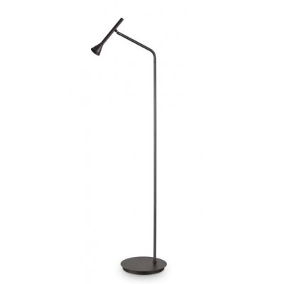 RENUNTIO FL 4,5W Stojací lampa, těleso kov, povrch černá/nikl/mosaz, LED 4,5W, 280lm, teplá 3000K, 230V, IP20, rozměry d=280mm, h=1510mm, vypínač na kabelu.