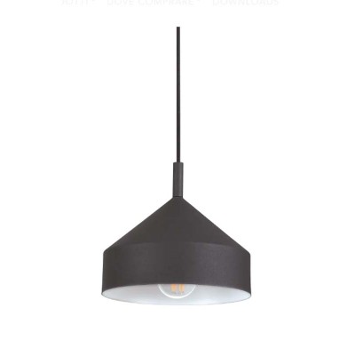 RELAXO 1x60W E27 Závěsné svítidlo, těleso kov, povrch černá/bílá, pro žárovku 1x60W, E27, 230V, IP20, tř.2, rozměry dle typu.