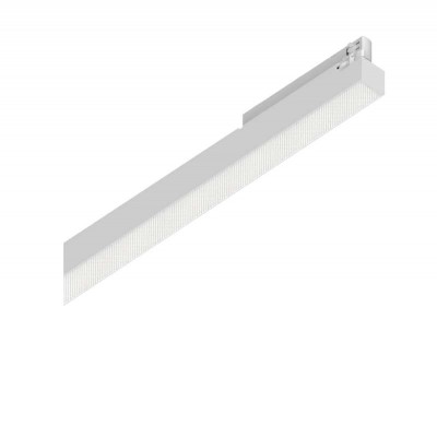 REGEST II 25W UGR<22 Svítidlo do 3F lišty, těleso hliník, povrch bílá, dif. plast opál, LED 40W, 5500lm, neutrální 4000K, vyzař. úhel 70°, UGR<22, Ra90, 230V, IP20, rozměry 1595x71x32mm.