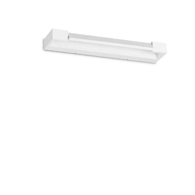 SAL WL 24W Nástěnné svítidlo, nastav. směr svícení, základna kov, povrch bílá, difuzor plast opál, LED 24W, 3100lm, 230V, IP20, tř.1, rozměry 900x45x100mm.