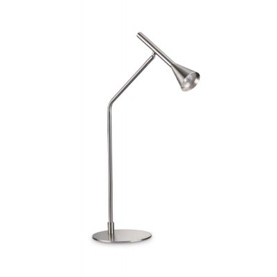 RENUNTIO TL 6,5W Stolní lampa, nastav. směr svícení, materiál kov, povrch nikl, LED 6,5W, 500lm, teplá 3000K, dotyk. stmívání, 230V, IP20, tř.2, rozměry d=190mm, h=655mm.