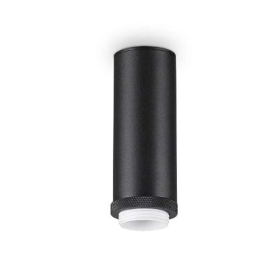 SUBR PL 1x60W E27 Stropní přisazené svítidlo, těleso kov, povrch černá, pro žárovku 1x60W, E27, 230V, IP20, tř.2, rozměry d=50mm, h=129mm.