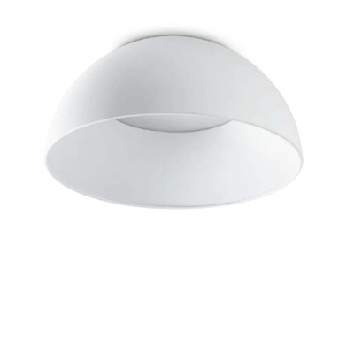 SLOVA PL 24W Stoprní přisazené svítidlo SYMETRICKÉ, těleso kov, povrch bílá, difuzor plast opál, LED 24W, 2750lm, teplá 3000K, 230V, IP20, tř.2, rozměry d=350mm, h=160mm.