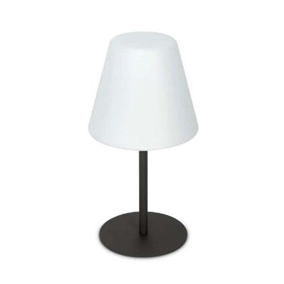 REACE TL 1x42W, IP44 Stojací venkovní lampa, těleso kov, povrch černá antracit, difuzor plast opál, pro žárovku 1x42W, E27, IP44, rozměry d=280mm, h=529mm.