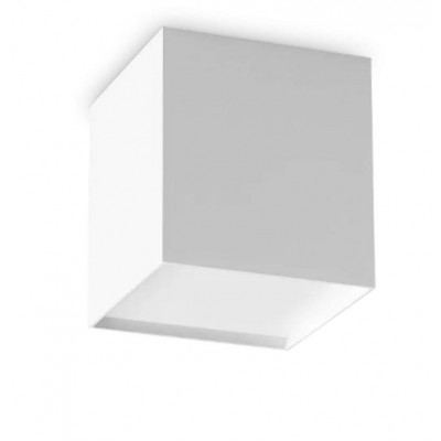 KUKOTIS 10W Stropní, přisazené svítidlo, těleso hliník, povrch bílá, difuzor plast opál, LED 10W, 1100lm, teplá 3000K, 230V, IP20, tř.1, rozměry 100x100x115mm.