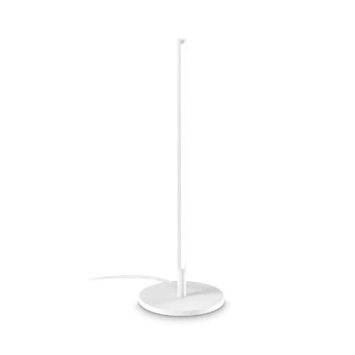RACIO TL 10W Stolní lampa, základna kov, barva bílá, difuzor plast opál, LED 10W, 1100lm, teplá 3000K, 230V, IP20, tř.2, rozměry d=150mm, h=470mm.
