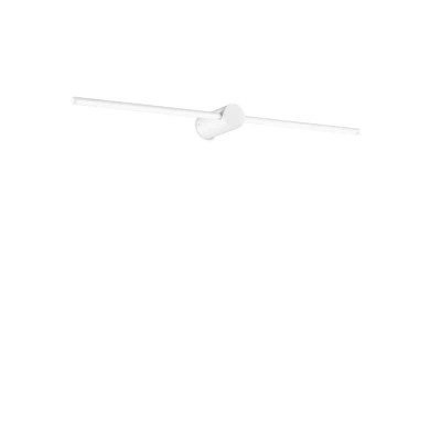 RACIO WL 16W Nástěnné svítidlo, základna kov, povrch bílá, difuzor plast opál, LED 16W, 1950lm, teplá 3000K, 230V, IP20, tř.2, rozměry 1150x55x110mm, svítí dolů.