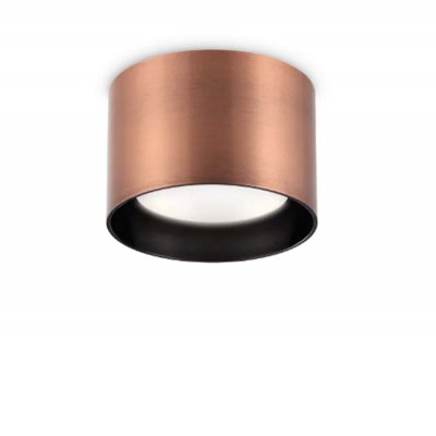 REMISI R 1x15W GX53 Stropní, přisazené, svítidlo, těleso hliník, povrch měď, pro žárovku 1x15W, GX53, 230V, IP20, rozměry d=100mm, h=65mm.