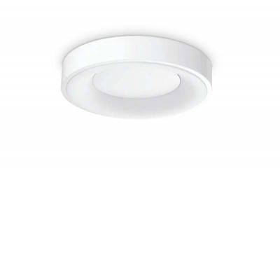 RESEDA 20W Stropní přisazené svítidlo, těleso hliník, povrch bílá, difuzor plast opál, LED 25W, 2250lm, teplá 3000K, 230V, IP20, tř.2, rozměry d=500mm, h=50mm.