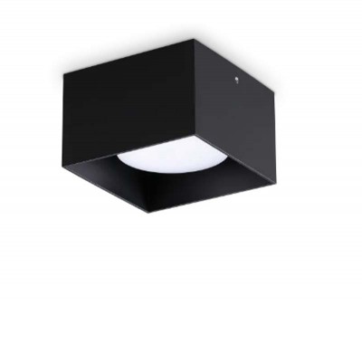 REMISI SQ 1x15W GX53 Stropní, přisazené, svítidlo, těleso hliník, povrch černá/bílá/mosaz/chrom/měď, pro žárovku 1x15W, GX53, 230V, IP20, rozměry 100x100x65mm.