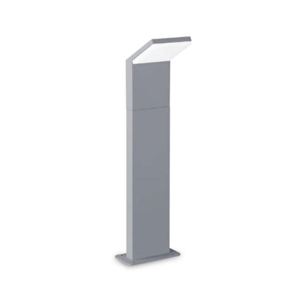 GREDING FL 8,5W Sloupkové svítidlo, exteriérové, těleso hliník, povrch světle šedá, difuzor plast opál, LED 8,5W, 1050lm, neutrální 4000K, 230V, IP54, tř.1, rozměry 139x1000x125mm.
