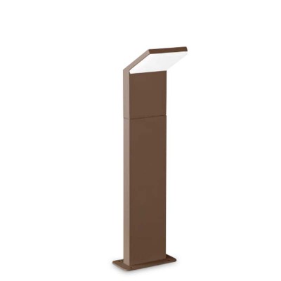 GREDING FL 8,5W Sloupkové svítidlo, exteriérové, těleso hliník, povrch kávová, difuzor plast opál, LED 8,5W, 950lm, teplá 3000K, 230V, IP54, tř.1, rozměry 139x1000x125mm.