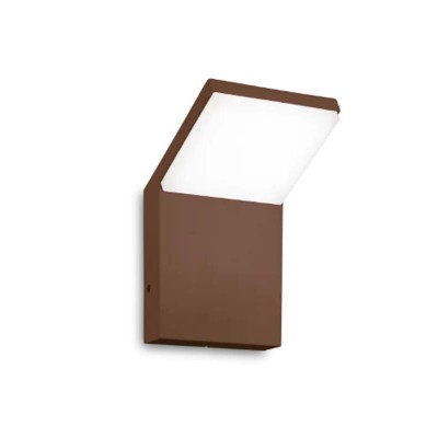 GREDING WL 8,5W IP54 Venkovní nástěnné svítidlo, těleso hliník, povrch kávová, difuzor plast opál, LED 8,5W, 1050lm, neutrální 4000K, 230V, IP54, tř.1, rozměry 100x165x105mm.