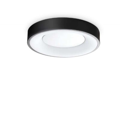 RESEDA 15W/20W/25W/29W Stropní přisazené svítidlo, těleso hliník, povrch bílá/černá, difuzor plast opál, LED 15W/1350lm, 20W/1850lm, 25W/2250lm, 29W/2650lm, teplá 3000K, 230V, IP20, tř.2, rozměry dle typu.