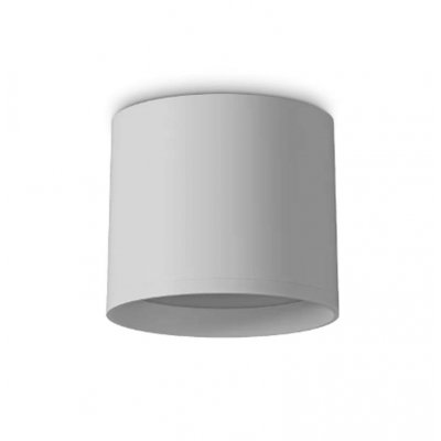 REMISI 10W Stropní, přisazené, svítidlo, těleso hliník, povrch bílá, difuzor plast opál, LED 10W, 1100lm, teplá 3000K, 230V, IP20, rozměry d=100mm, h=86mm.
