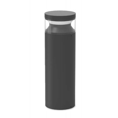LISONE FL 14W Sloupkové venkovní svítidlo, těleso hliník, povrch černá, difuzor plast opál, krycí plast čirý, LED 14W, 1200lm, teplá 3000K, IP65, tř.1, rozměry d=130mm, h=700mm.