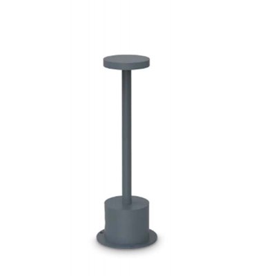 ULZED TL 8W Stolní venkovní lampa, těleso hliník, povrch černá antracit, difuzor plast opál, LED 8W, 800lm, teplá 3000K, nabíjení USB-C, výdrž cca 4 hodiny, IP65, rozměry d=80mm, h=500mm.