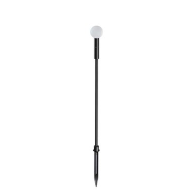 REPUTO II 1,5W IP65 Sloupkové venkovní svítidlo, těleso hliník, povrch černá, difuzor plast opál, LED 1,5W, 130lm, teplá 3000K, 350mA, IP65, tř.3, rozměry d=45mm, h=900mm, s bodcem do záhonu.