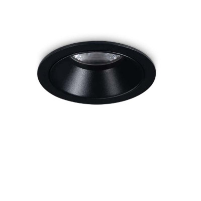 PUKAS R  5W Stropní podhledové svítidlo bodové, těleso hliník, povrch kruh černá, reflektor černá, LED 5W, 650lm, teplá 3000K, UGR<19, Ra90, 230V, IP20, tř.2. rozměry d=58mm, h=40mm.