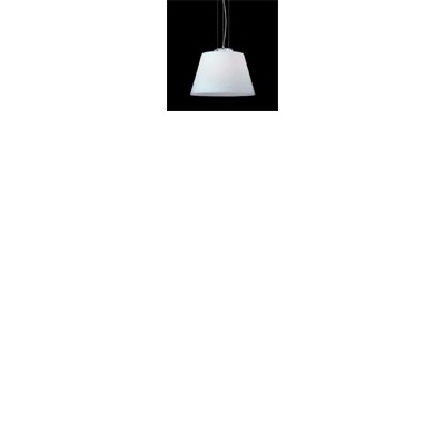 CYLINDER Závěsné svítidlo, základna kov, povrch chrom, difuzor sklo opál, pro žárovku 1x100W, E27, 230V, IP20, sklo d=405mm, h=340mm, závěs l=1300mm, lze zkrátit