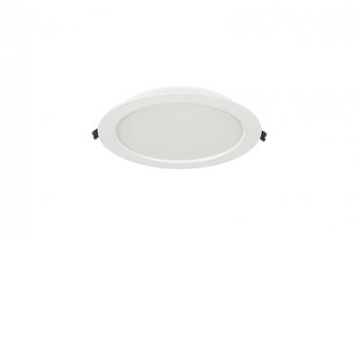 LED 12W Tuya WiFi CCT Podhledové, vestavné svítidlo, kov, bílá, dif plast opál, LED 12W, 848lm, dálk ovl. Beacon (včetně), nebo tel. TUYA WiFi, nast CCT  teplá 3000K-denní 6000K, stmív., Ra80, 230V, IP20, d=120mm, h=34mm.