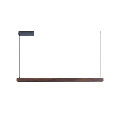 LED 26W/33W/44W Tuya WiFi CCT Závěsné svítidlo, kov, povrch černá a dřevo světlé/tmavé/černé, LED 26W/33W/44W, dálk ovl. Beacon (včetně), nebo tel. TUYA WiFi, nast CCT  teplá 2700K-denní 6500K, stmív., 230V, IP20, rozměry dle typu.