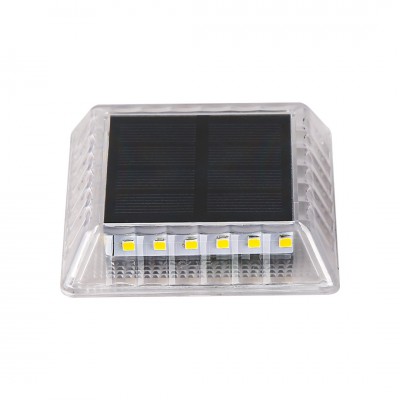 DIVAGOR 0,03W Zemní svítidlo, těleso plast čirý, LED 0,03W, 10lm, neutrální 4000K, 230V, IP68, rozměry 80x80x19mm, napájení solární panel.