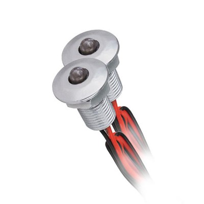 OKI 2 SADA 2ks - Bodové svítidlo hvězdné nebe těleso hliník, povrch šedostříbrná, čočka plast, LED 2x0,22W, denní bílá 8000K, 12V, vyzař 15°, IP68, d=17mm h=22mm, k