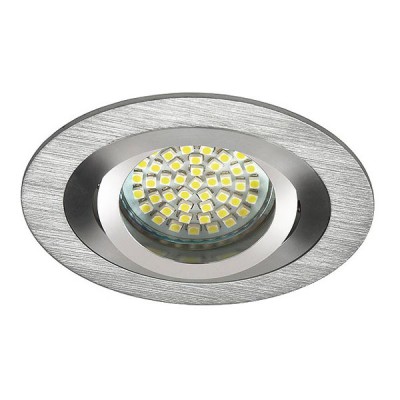 LAIDY RC Stropní, podhledové, bodové svítidlo, kruhové, výklopné +-30°, těleso hliník, povrch broušený, nebo černý elox, pro žárovku 1x50W, Gx5,3 (GU5,3), 12V, IP20, rozměry d=92mm