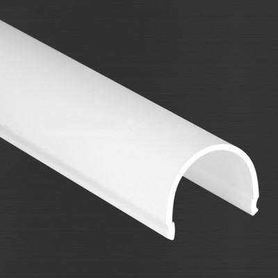 BIBI-ONE DIF R DIFUZOR PROFILU PRO LED pásek Difuzor tvar půlkruhový, materiál plast provedení mléčný, pro hliníkový profil, š=25mm délka 1m, 2m, 3m