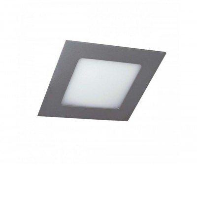 HOOP LED črvercové Stropní podhledové LED svítidlo, těleso hliník, povrch bílá nebo šedá, difuzor plast, opál, LED 8W, 12W nebo 20W, teplá 3000K nebo neutrální 4000K, 230V, IP30, tř.2, rozměry dle typu, trafo na kabelu