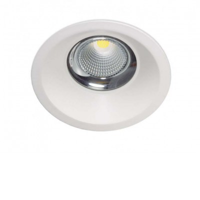 ROLA LED Stropní vestavné komínkové bodové LED svítidlo, těleso hliník, povrch bílá, LED 7W, 20W, 30W nebo 40W, teplá 3000K nebo neutrální 4000K, vyzař. úhel 40°, 230V, IP44, tř.2, rozměry dle typu, trafo na kabelu