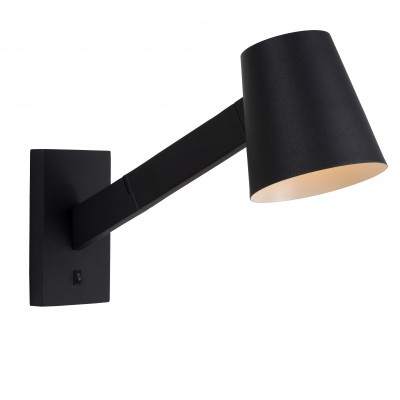 HEDDINGEST I Nástěnné svítidlo, materiál kov, povrch černá, pro žárovku 1x40W, E14, 230V, IP20, tř. 1, rozměry d=130mm, h=160mm.
