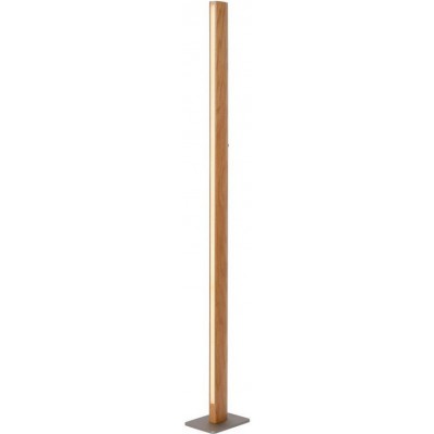 FUNCHAL FL Stojací lampa, materiál kov a dřevo přírodní světlé, LED 30W, 2400lm, teplá 3000K, 230V, IP20, tř. 1, rozměry 150x200mm, h=1510mm, vypínač na tělese.