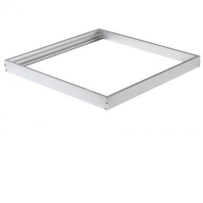 MR103 - Rám pro LED panel 60x60 Montážní rám pro stropní montáž LED panelu, materiál hliník, povrch bílá, rozměry 600x600x50mm, DIY šroubovací, rozložený