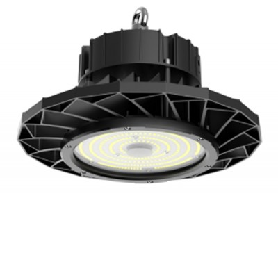 UFO HIGH BAY 100W, 150W, 200W IP65 Průmyslové svítidlo, těleso hliník, povrch černá, kryt plast čirý, LED 100W, 150W, 200W, 130lm/W nebo 160lm/W, neutrální 4000K, Ra80, vyzařovací úhel 120°, 230V, PF>0.9, IP65, rozměry dle typu