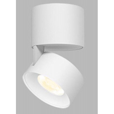 KLIP ON LED 11W Stropní přisazené bodové svítidlo, nastavitelný směr svícení, těleso hliník, povrch bílá/černá/chrom, LED 1x11W/770lm, teplá 3000K, Ra80, stmívání del typu, 230V, IP20, rozměry d=77mm, výška: 98,5mm