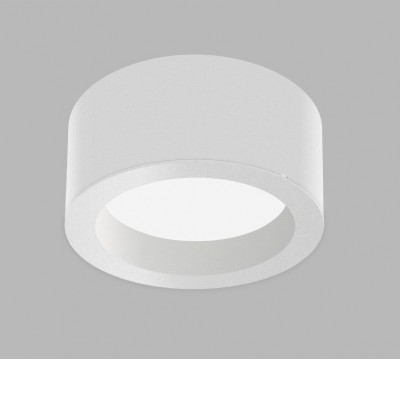 DANOST 25W CCT Stropní, přisazené svítidlo, těleso kov, povrch bílá, dif plast opál, LED 25W, 2825lm, přepín. CCT teplota teplá 3000K-neutrální 4000K, 230V, IP20, rozměry d=190mm, h=95mm.
