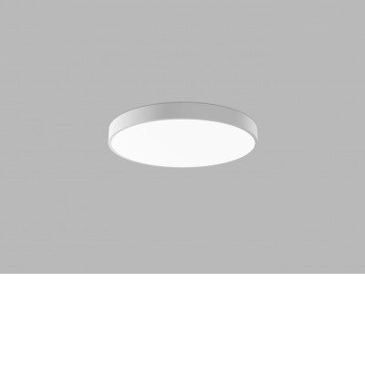 CAMB 60W Casambi Stropní svítidlo, těleso hliník, povrch bílá, difuzor plast opál, LED 60W, 4200lm, přepín. CCT teplá 3000K-neutrální 4000K, stmív. Casambi, 230V, IP20, rozměry d=600mm, h=60mm.