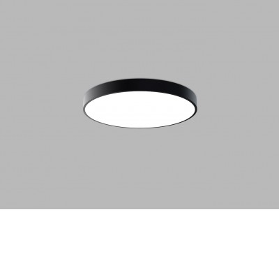 CAMB SL Stropní svítidlo, hliník, černá, difuzor plast opál, LED 60W, 4200lm,  přepínatelná teplota CCT teplá 3000K, neutrální 4000K, Ra80, stmív ZigBee, 230V, IP20, rozměry d=600mm, h=60mm
