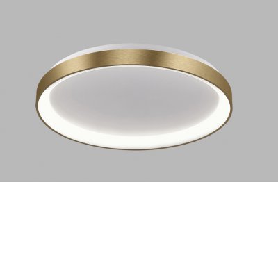LEGNICA C LED 60W TW CCT Zigbee Stropní přisazené svítidlo, těleso hliník, povrch zlatá, dif plast opál, LED 60W, 4200lm, TW nast. teplota CCT teplá 2700K-neutr. 4000K, stmív. Zigbee, Ra90, 230V, IP20, rozměry d=780mm, h=60mm.