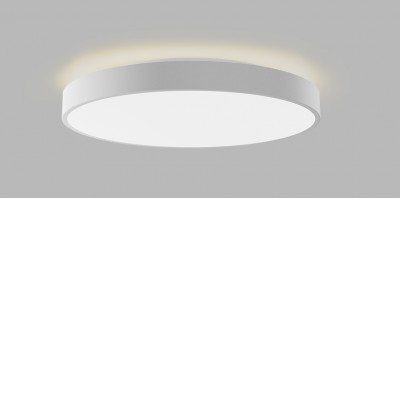 ROPOVO 32+8W Zigbee Stropní svítidlo, hliník, bílá, dif plast opál, LED 32W+8W, 3000lm, Zigbee stmívání, nast. teplota CCT 3000K- 4000K, Ra90, 230V, IP20, d=400mm, h=90mm, svítí nahoru/dolů