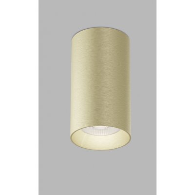 PORTIA 11W TRIAC Stropní, bodové svítidlo, těleso kov, povrch zlatá, LED 11W, 970lm, teplá 2700K, stmív. TRIAC, vyzař. úhel 38°, Ra90, 230V, IP20, rozměry d=75mm, h=95mm