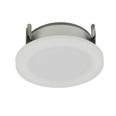 STATIC LED 7W IP44 Vestavné, stropní svítidlo, těleso hliník, povrch bílá, difuzor plast opál, LED 7W, 700lm, teplá 3000K, Ra80, stmív TRIAC, 230V, do koupelny IP44, tř.2, rozměry d=92mm, h=40mm